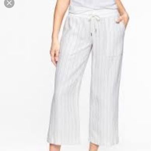 Athleta cropped linen pant
